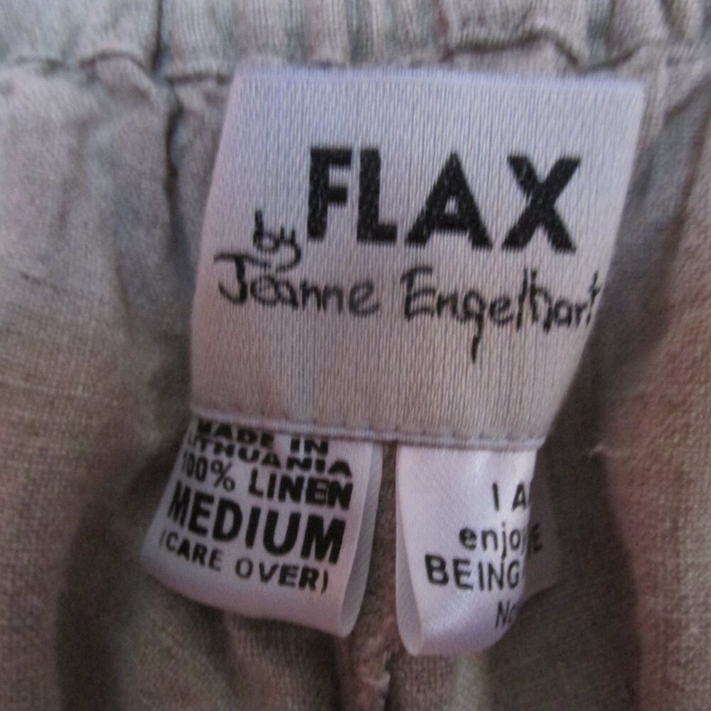 Flax by Jeanne Engelhart Linen Pull On Pants - Picture 3 of 3